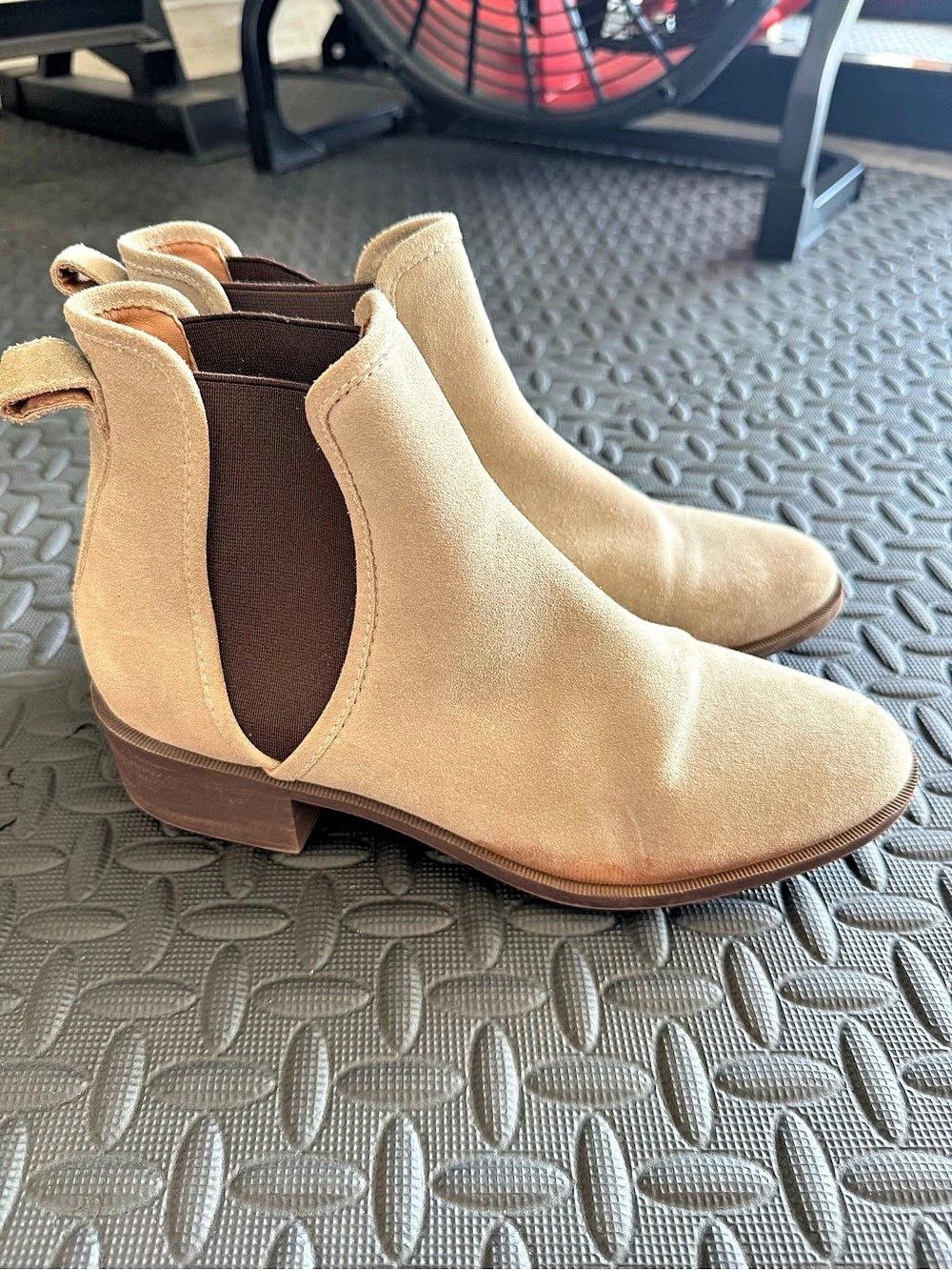 Steve Madden Suede Ankle Boots in Tan